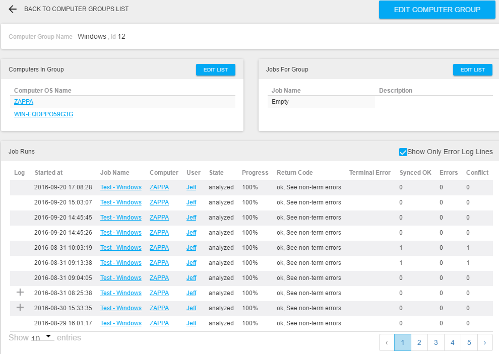 features of goodsync 10 for windows/mac